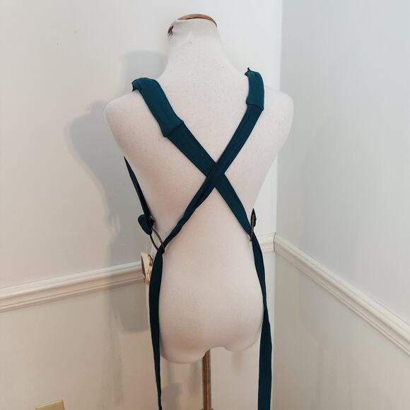 New Culture Shop Crop Top One Size Womens Blue Green Boho Tie Back Hippie Beach - Picture 8 of 9